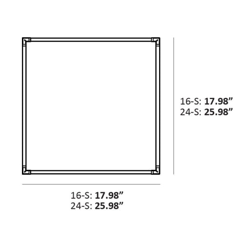 Z-Bar Square LED Pendant