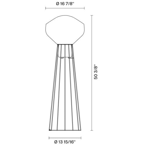 Aerostat Floor Lamp Large