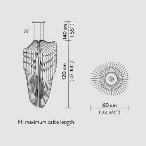 Avia Chandelier Large