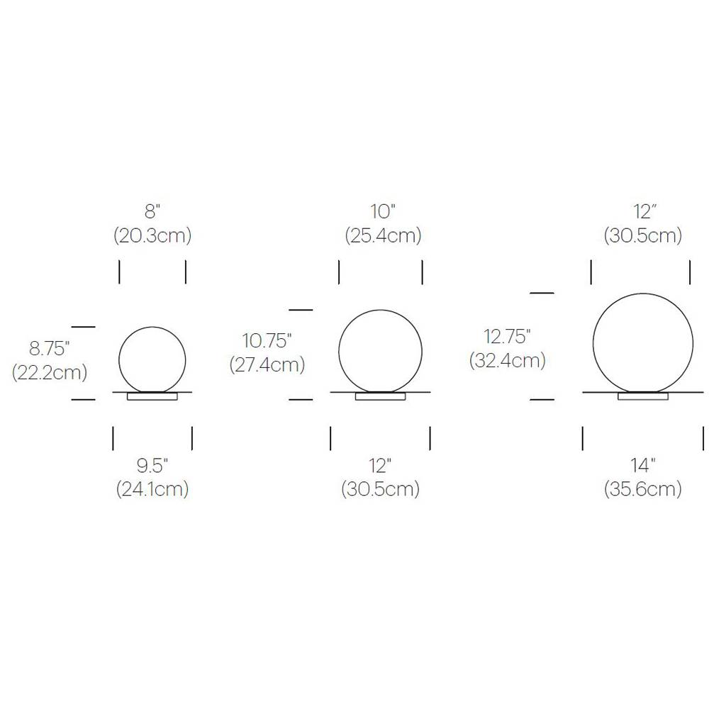 Bola Sphere Table Lamp Specifications
