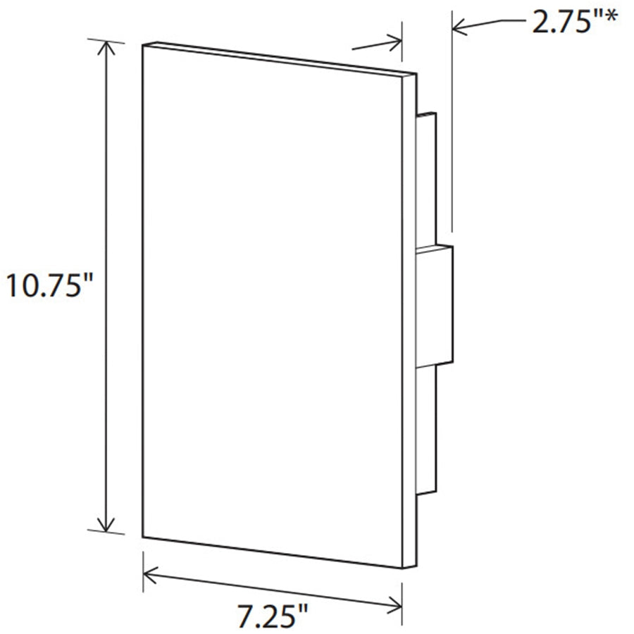 Tersus Marble Face Wall Sconce Specifications