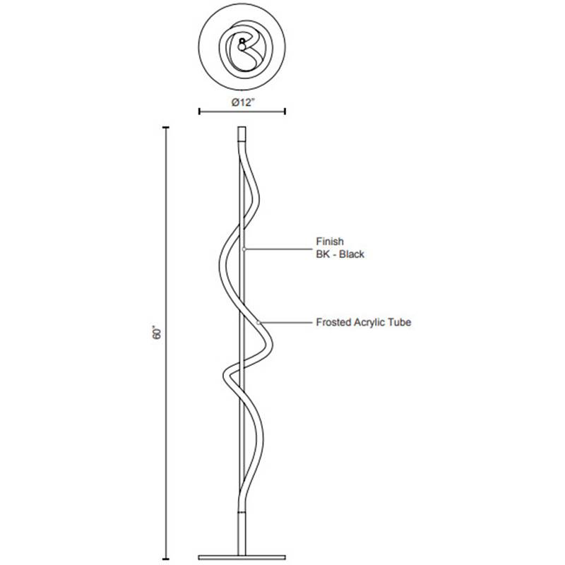 Cursive Floor Lamp Specifications