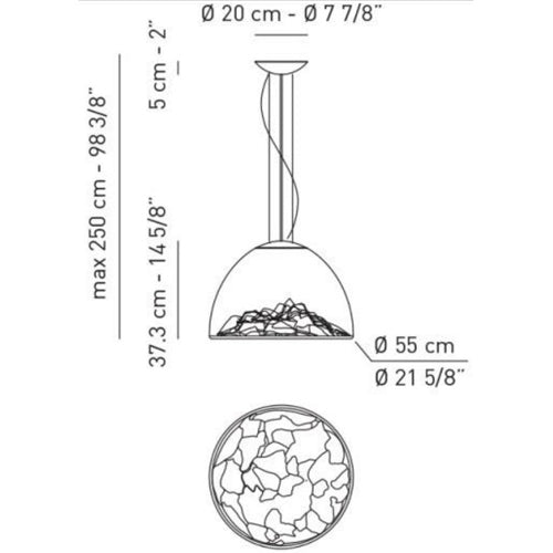 Mountain View Pendant by Axo Light