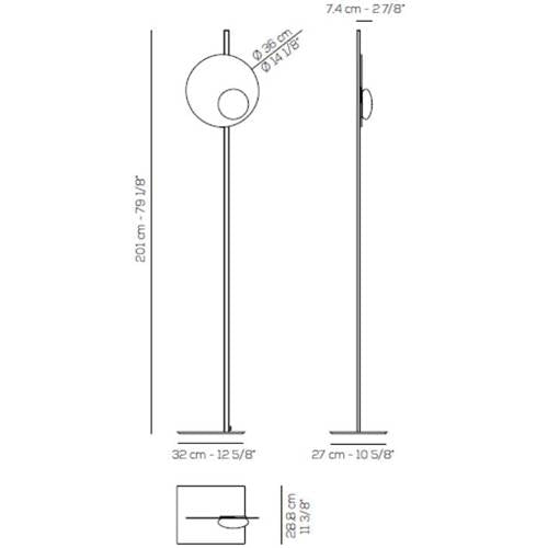 Kwic Floor Lamp by Axo Light