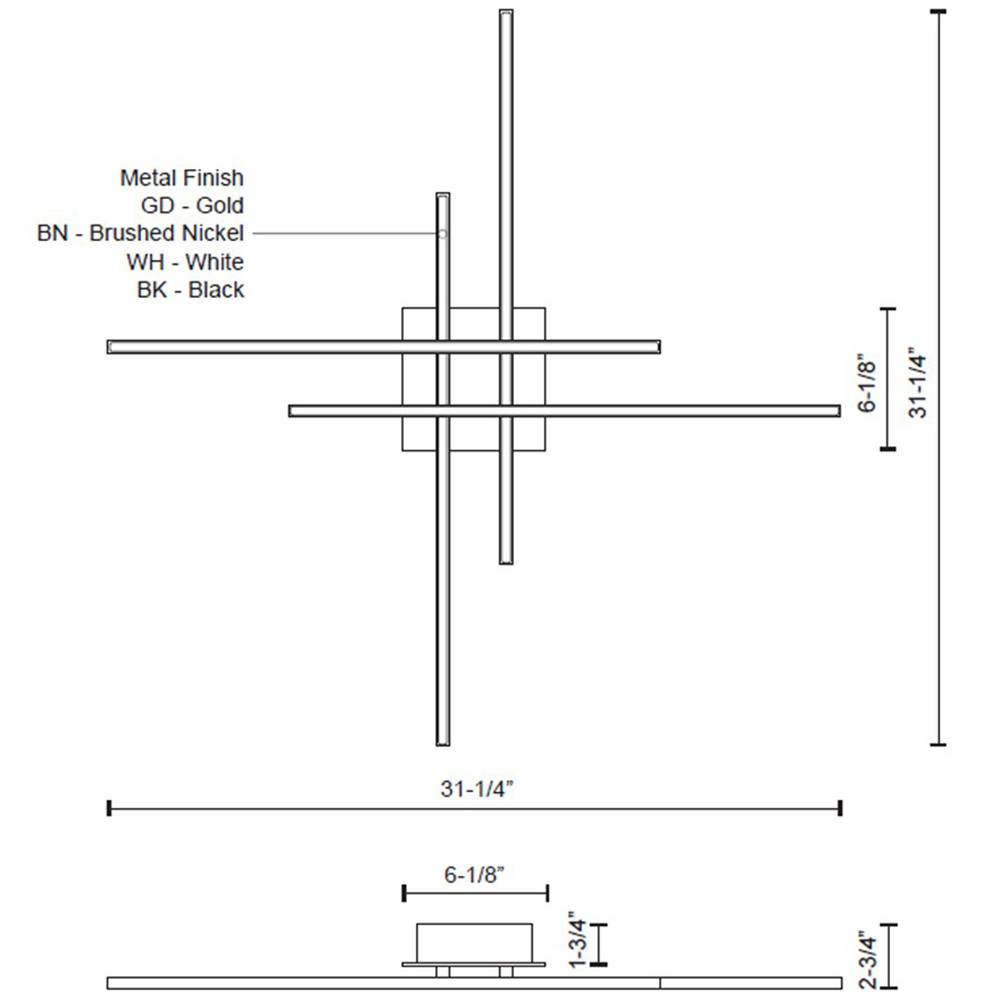 Vega Minor Flush Mount Specifications