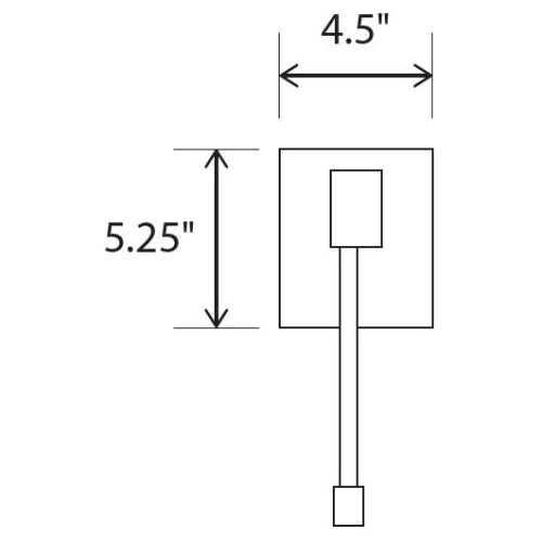 Libri LED Swing Arm Wall Sconce J-box Backplate