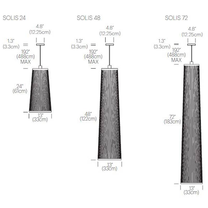 Solis Pendant Specifications