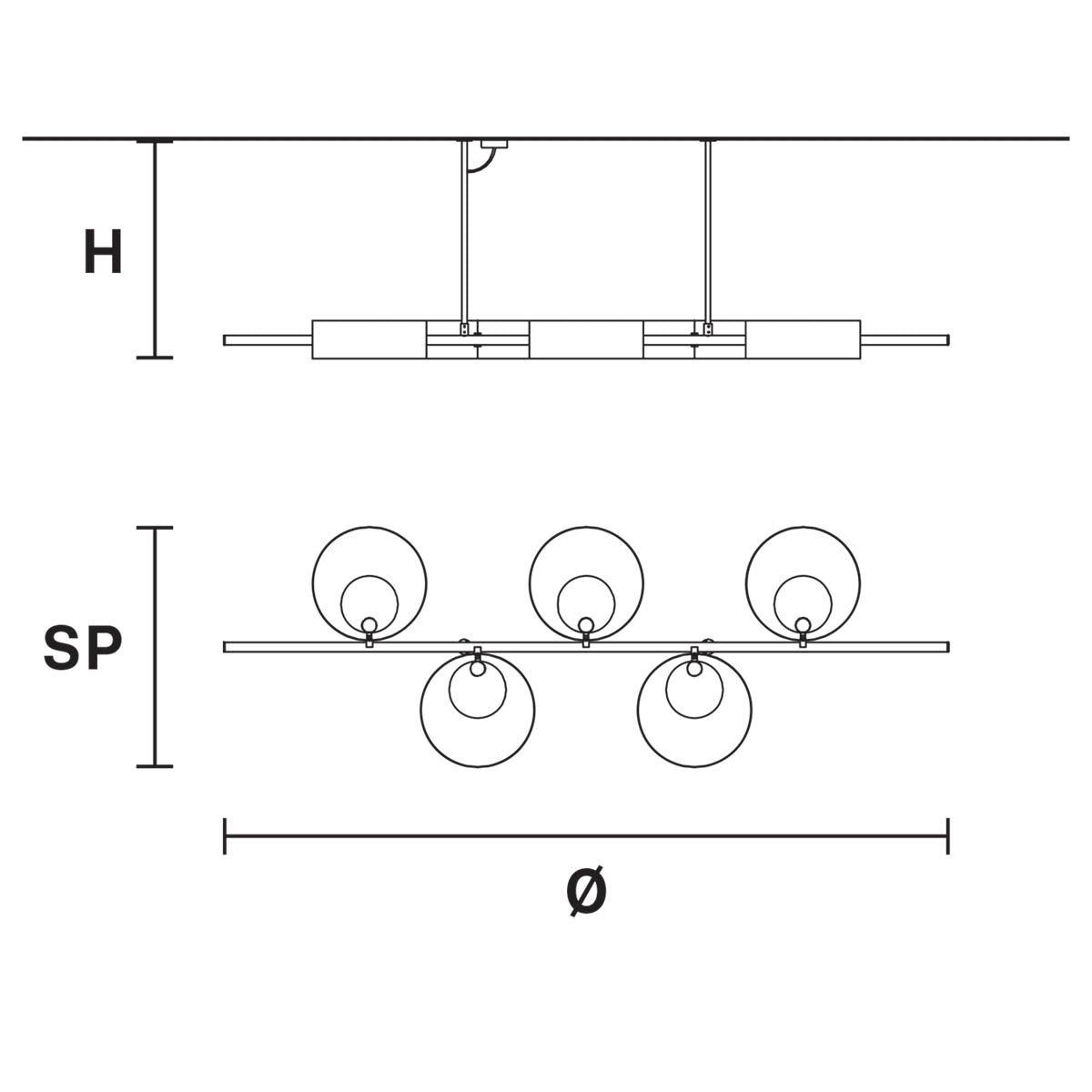 Sound BIL5 Suspension Lamp Specifications