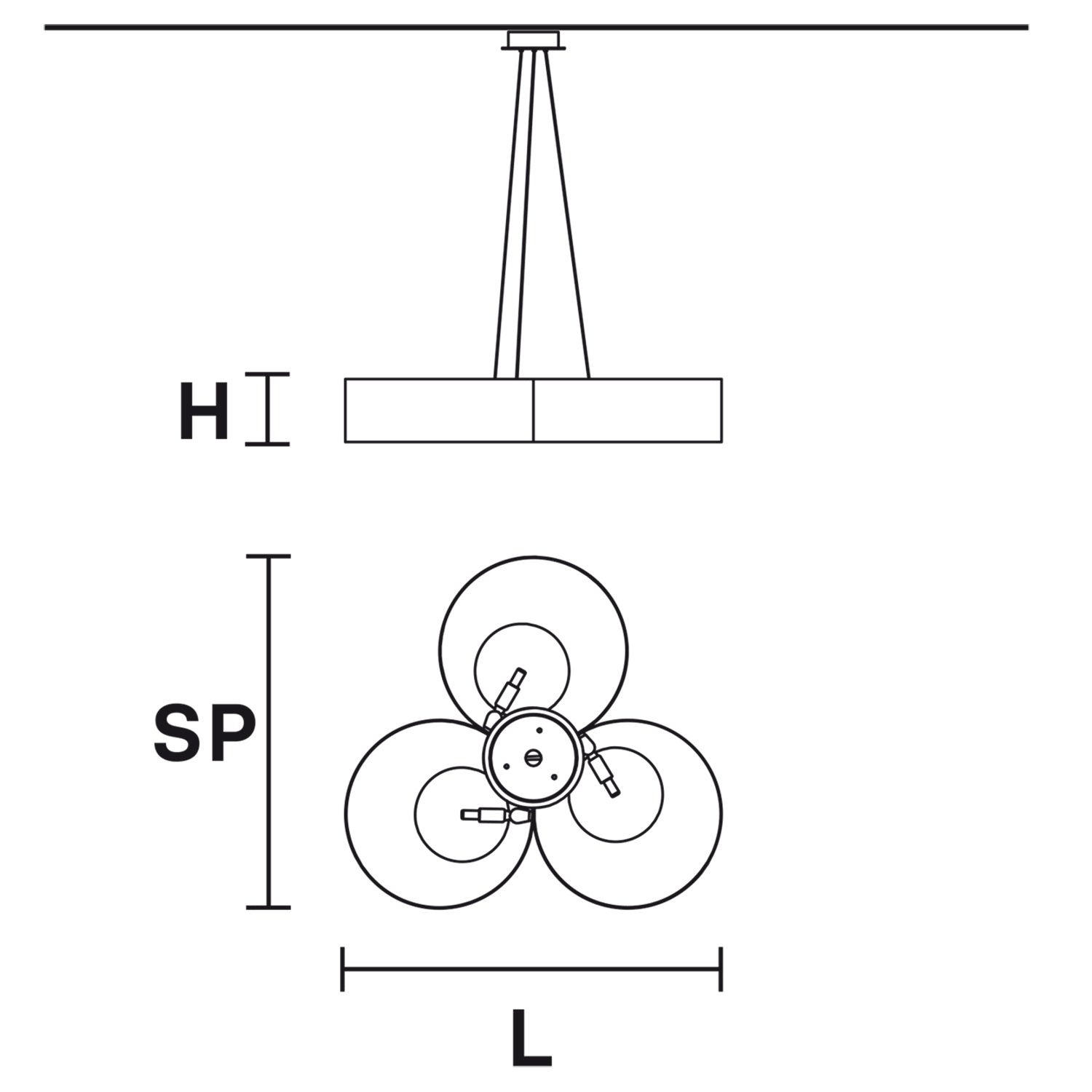 Sound OR3 Suspension Lamp Specifications