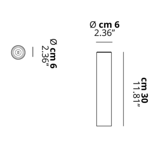 A-Tube Flushmount Small