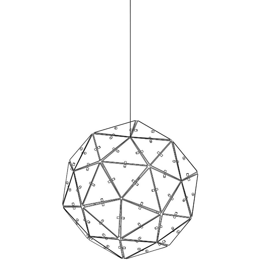 Poliedro Pendant by Martinelli Luce