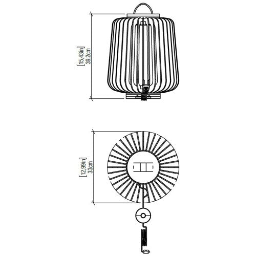 Stecche Di Legno Small Floor Lamp by Accord