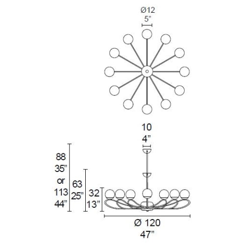 Papillon Chandelier Large