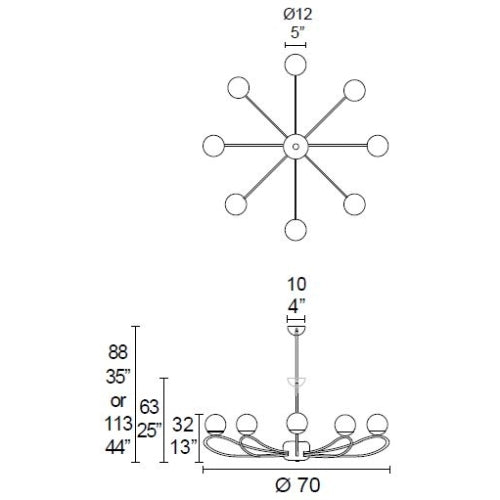 Papillon Chandelier Small