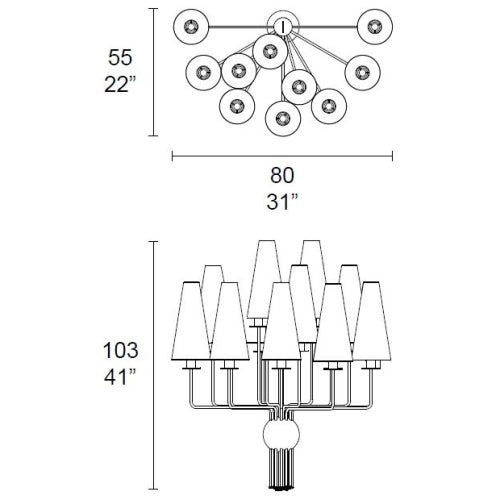 Silvestro 7076/A9 Wall Lamp