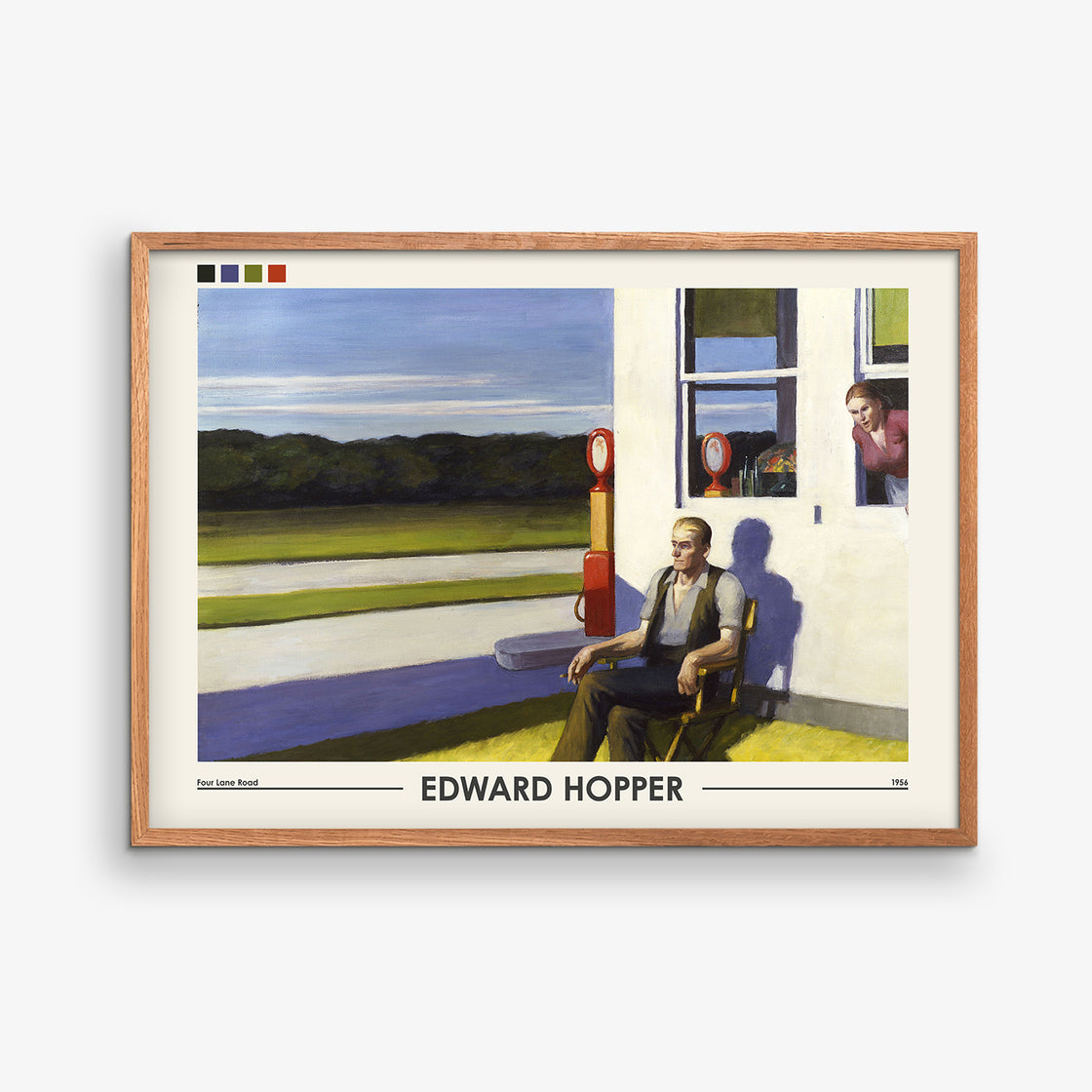 Plakat Four Lane - Edward Hopper – Designzoo