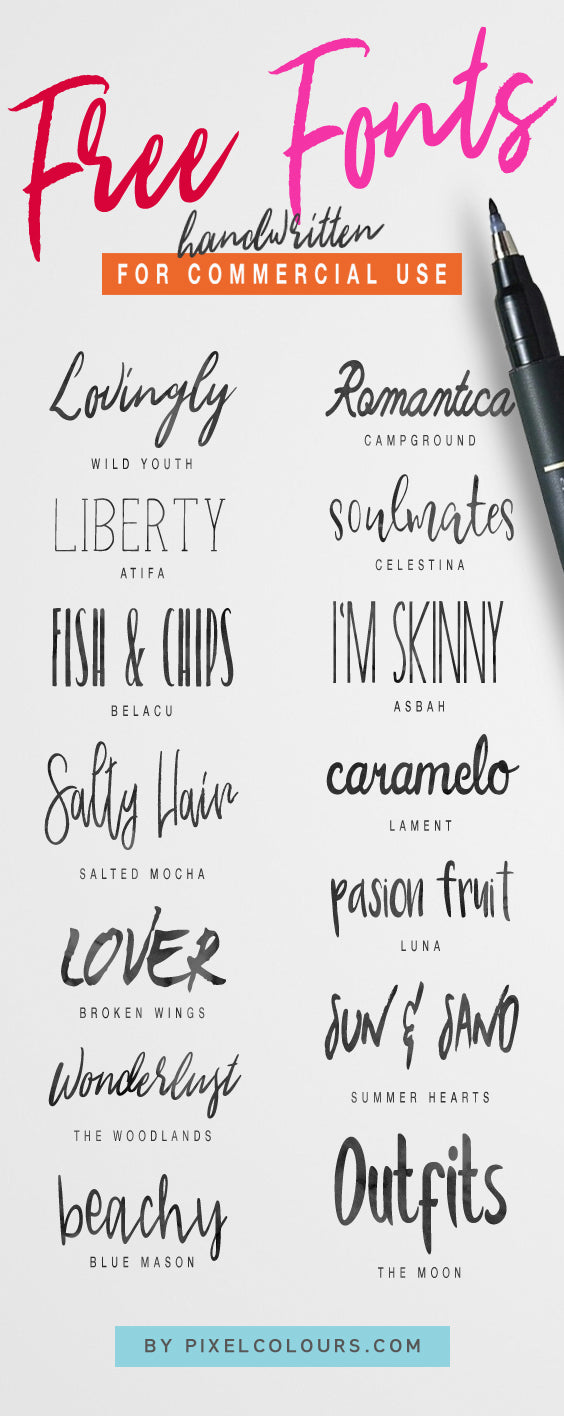 Free Handwritten Fonts
