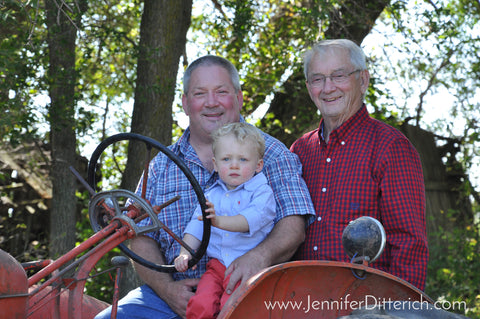 Three Generations on a Farm Tractor by Jennifer Ditterich