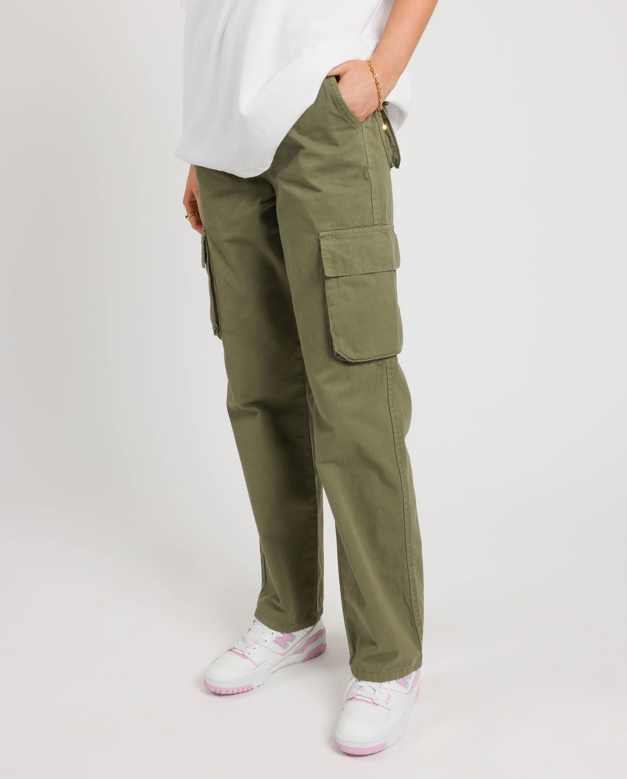 Straight Leg Cargo Trouser - Khaki – Cernucci US