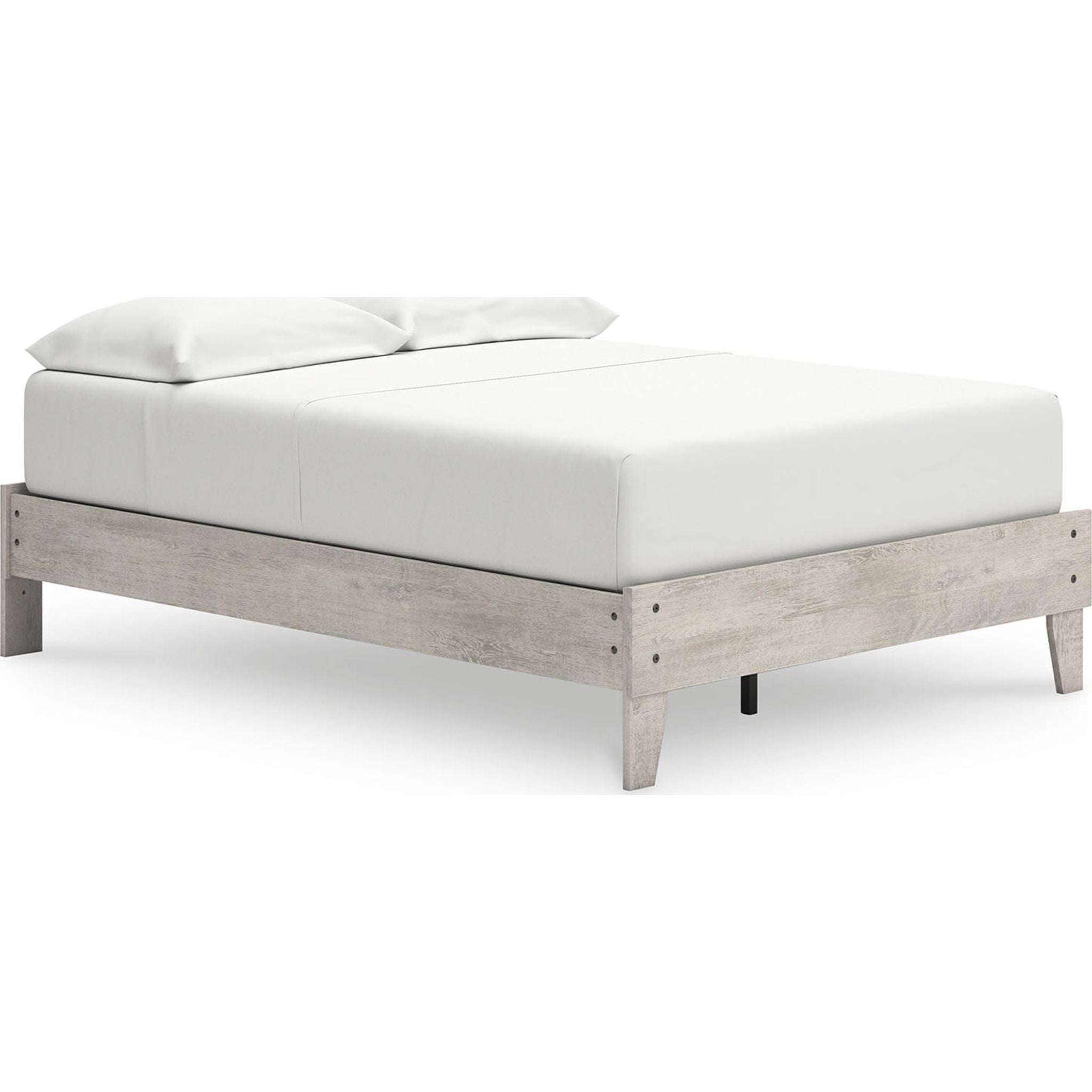 Shawburn Full Platform Bed - Whitewash - Country Corner Furniture product image