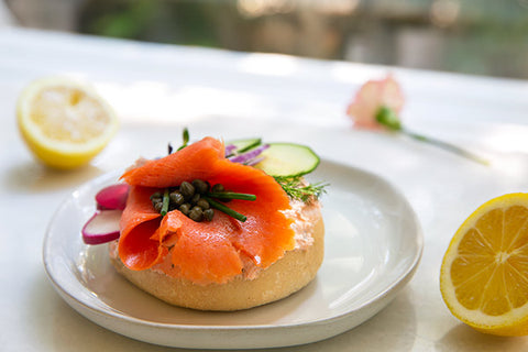 Cream Cheese and Smoked Salmon Bagel Recipe