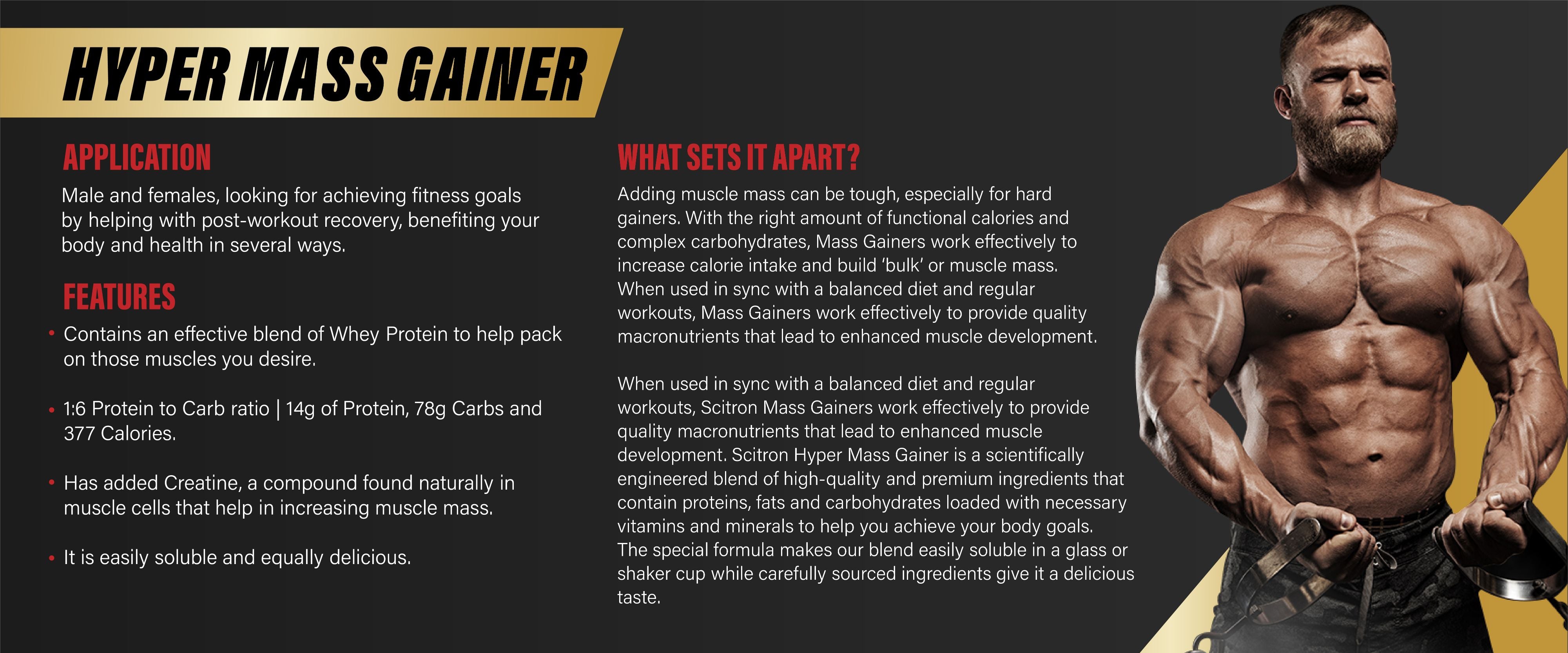 Shop Hyper Mass Gainer - Build Muscle & Increase Strength | Scitron