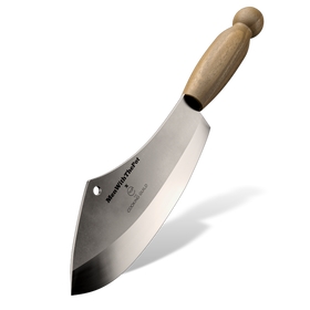 The Cooking Guild x MenWithThePot Special Edition Bushcraft Knife - 4  Multi-Purpose Stainless Steel Blade with Rosewood Handle - Carving,  Peeling