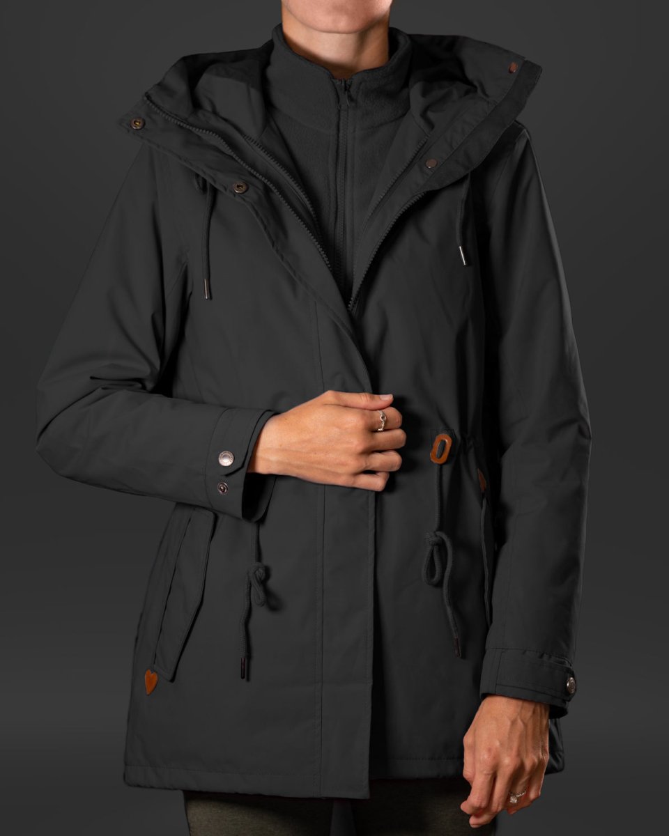 Lux 2-in-1 Jacket Black - Equestly product image