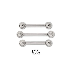 Titanium Straight Barbells : 10g - M Body Jewelry