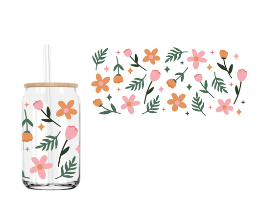Summer Florals UVDTF cup wrap – Parker + Rae