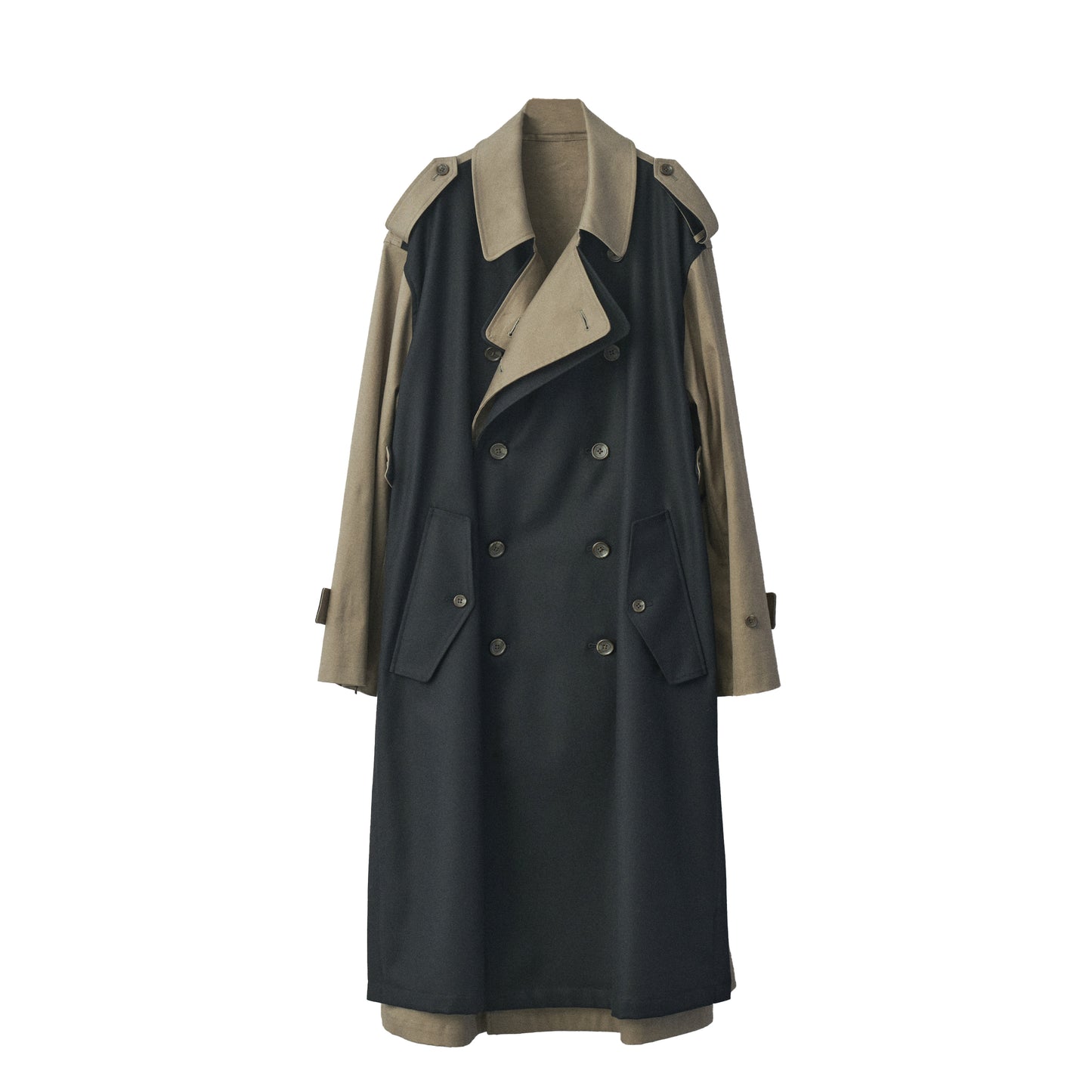 OVERSIZED DOUBLE LAPELLED TRENCH COAT – OBLIGE