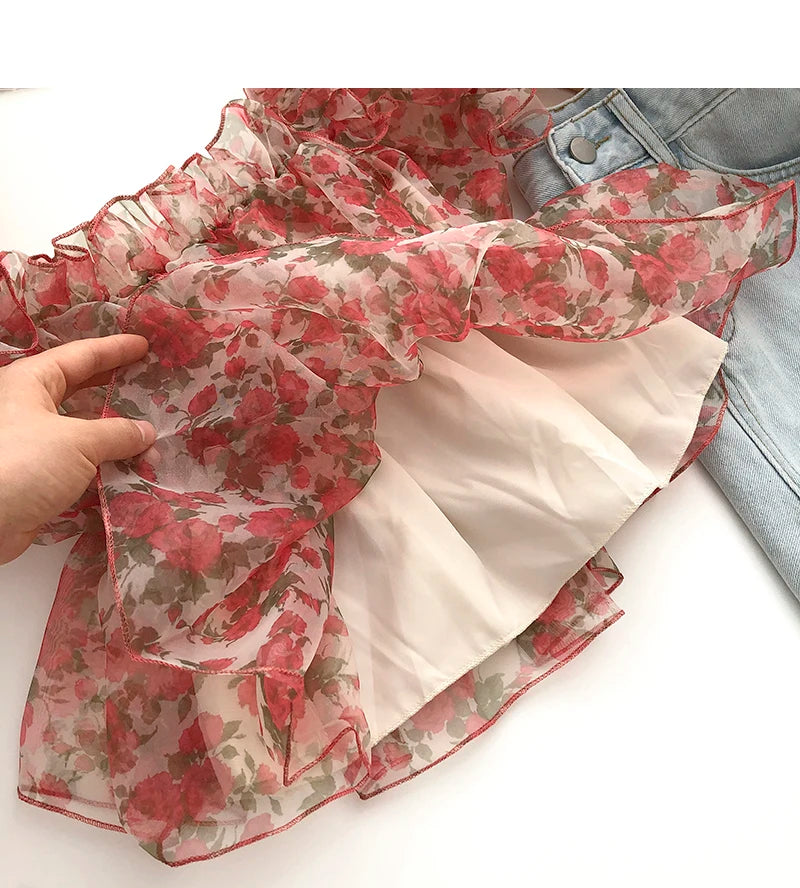 Women's Ruffled O-Neck Sleeveless Blouse for Summer - Image 9