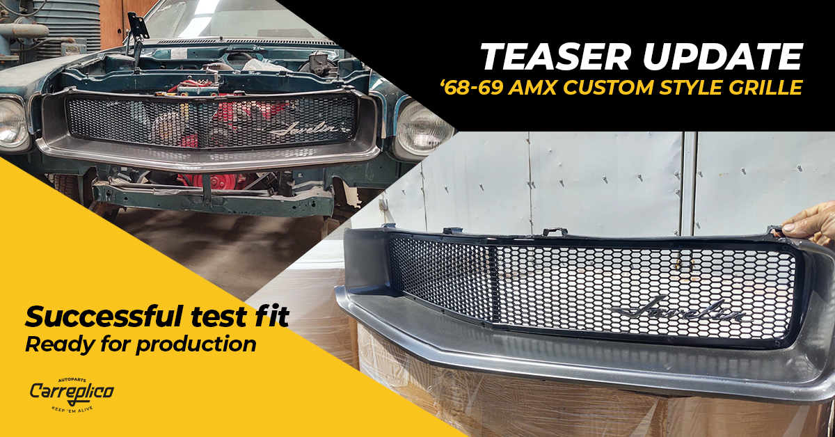 Custom AMX style grille for 1968-1969 AMC Javelin and AMX