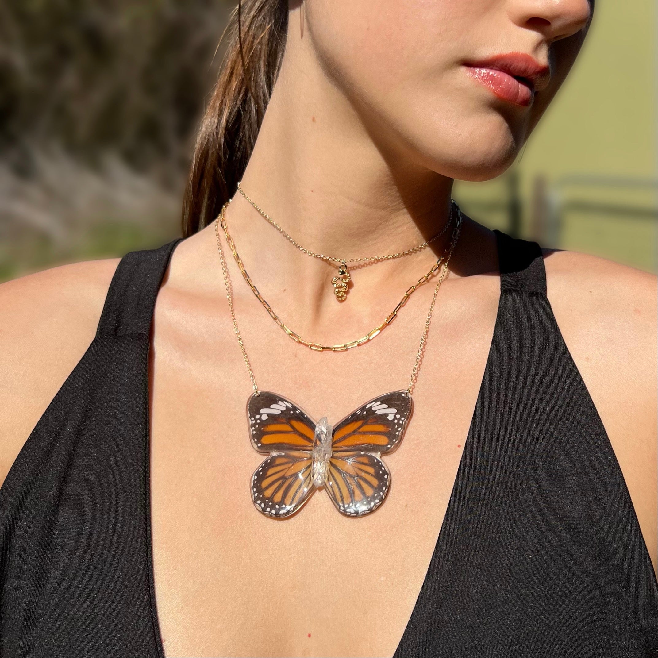 monarch butterfly pendant