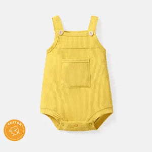 Ribbed Romper - Yellow - Jo + Nicole Co.