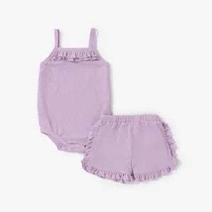 Ruffle Cami & Shorts Set - Purple - Jo + Nicole Co.