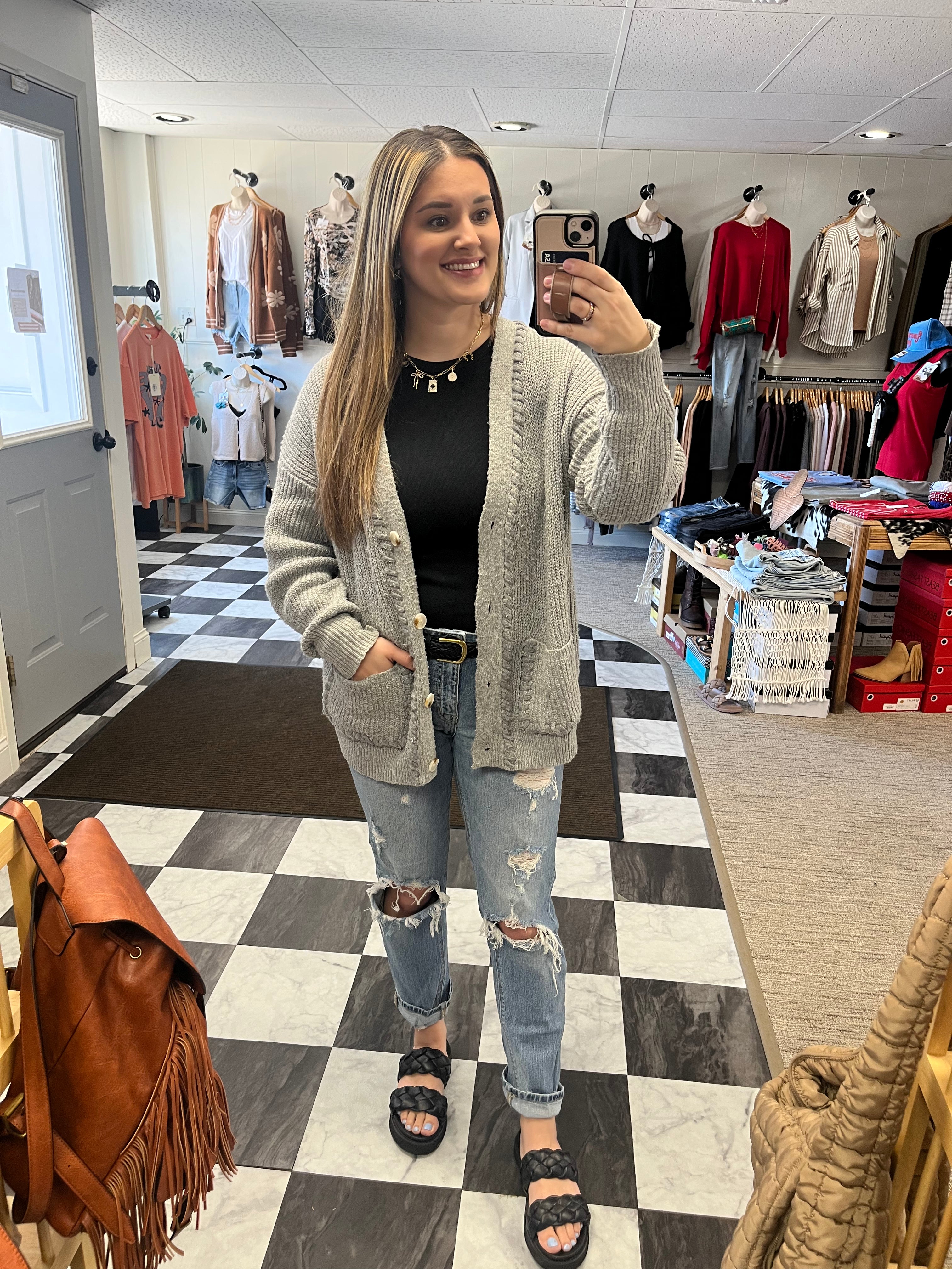 Stevie Cardigan - Gray