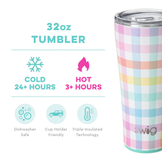 Swig | Pretty in Plaid Tumbler 32 oz