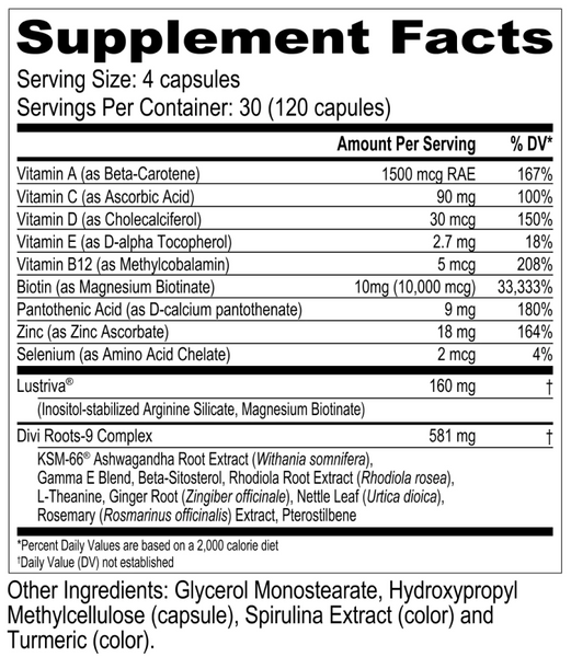 hair vitamins supplement facts