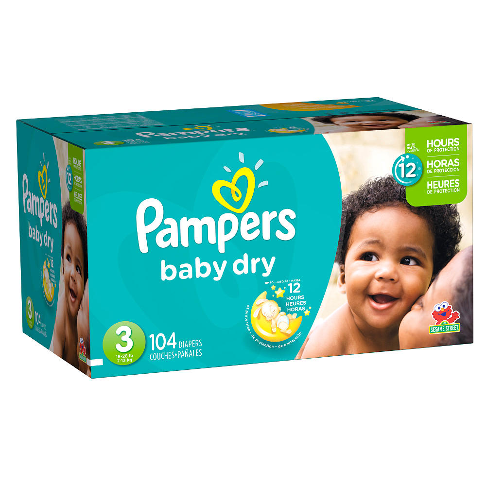 Pampers pañales 23 u. Baby dry talla 4 (9-15 kg). - Tarraco Import