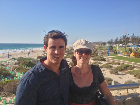 David and Jacqui visiting Fremantle