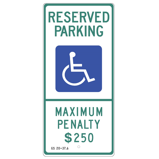 North Carolina-Handicap Reserved Parking Sign – U.S. Signs and Safety