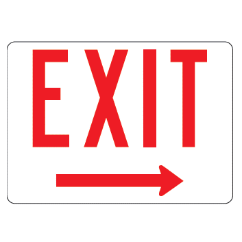 Exit Right Arrow Sign – U.S. Signs and Safety