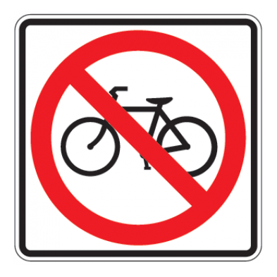 No Bicycles Symbol Sign