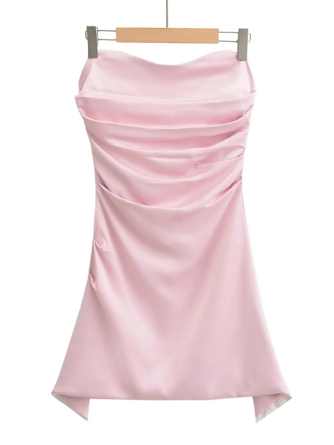 Lizakosht Women Off The Shoulder Jade Jasmine Strapless Corset  Satin Mini Dress?detail  Anti-slip? - Image 12