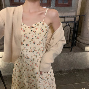 Chic Floral Print Sundress – Stunning, Elegant and Unique Floral Print Maxi Dress - Lizakosht