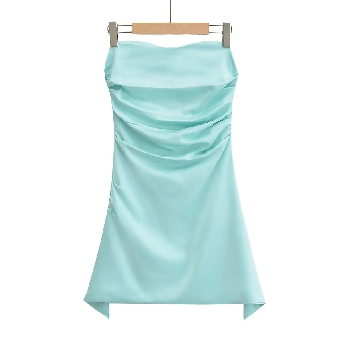 Lizakosht Women Off The Shoulder Jade Jasmine Strapless Corset  Satin Mini Dress?detail  Anti-slip? - Image 6