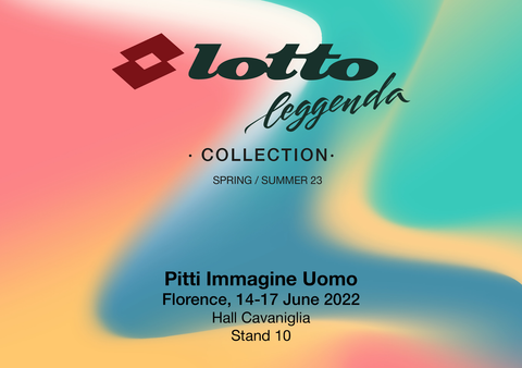 Lotto Leggenda Collection Spring/Summer 23. Pitti immagine Uomo, Florence, 14-17 June 2022. Hall Cavaniflia. 