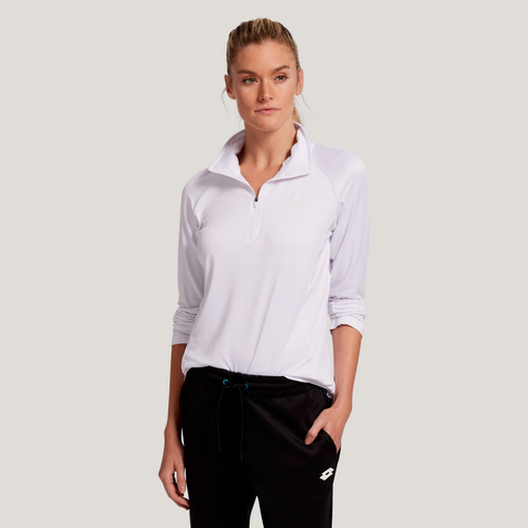 White Multi-Sport Half Zip Pullover