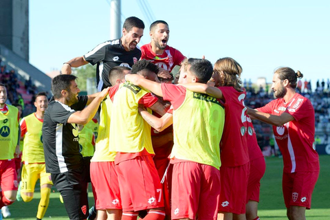 Players from the Men's Monza soccer team 